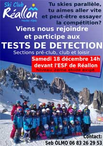 Ski: test de détection