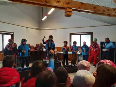 Podium Course U10 district des 2 Parcs