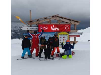 Team Snowboard à Vars