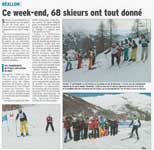 Ce week-end, 68 skieurs ont tout donné