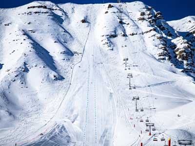 Piste ski championnat vitesse Vars 2023