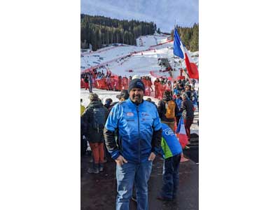 Le president du ski club réallon à Méribel 2023
